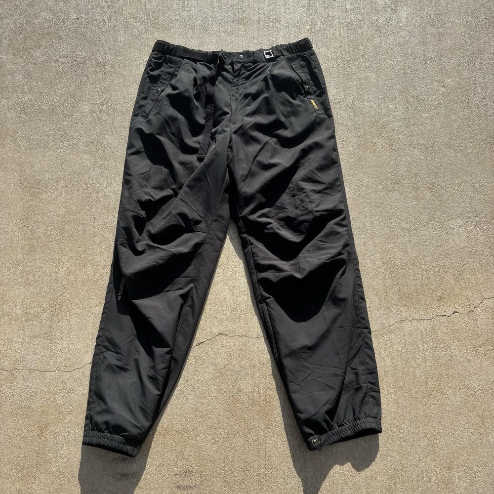 Sun Mountain Rain Pants Mens XL Black GORE-TEX Elastic Waist Golf Waterproof